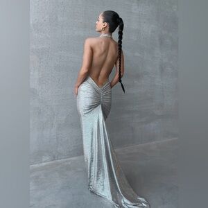 Melani The Label Cowl Neck Gown NWT, XS